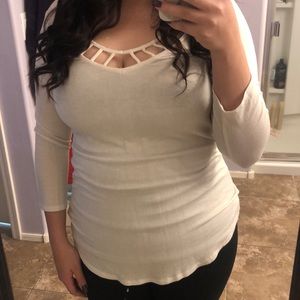 Maurices Cream Long Sleeve